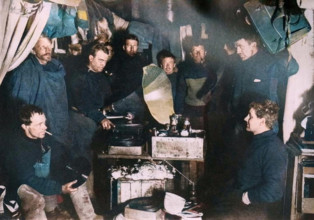 'Music in the Hut', c1908, (1909).  Creator: Unknown.