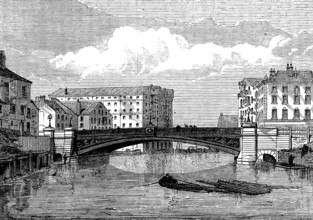 The New Bridge at Leeds, 1873. Creator: Unknown.