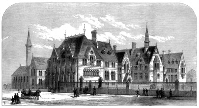 New Owens College, Manchester, 1873. Creator: Unknown.