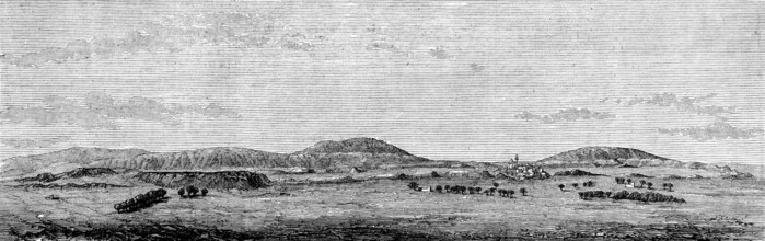 The site of Nineveh, from a sketch by Mr. George Smith, 1873. Creator: Unknown.