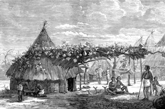 The Gold Coast and Ashantee War: Fantee huts, 1873. Creator: Unknown.