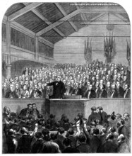 Mr. Bright addressing the electors of Birmingham, 1873. Creator: Unknown.