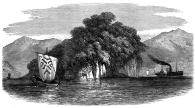 Sketches in Japan: the Pappenberg, or Island of Takaboko, 1873. Creator: Unknown.