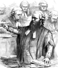 Trial of the Tichborne Claimant: Dr. Kenealy concluding his address, 1873. Creator: Unknown.