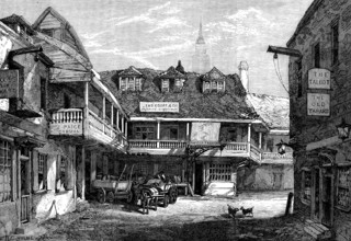 The Old Tabard Inn, Southwark, 1873. Creator: Unknown.