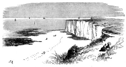 The Isle of Thanet: cliffs near Margate, 1873. Creator: Unknown.