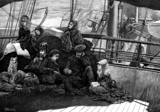 On board the Dundee steamer, 1873. Creator: William Biscombe Gardner.