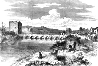 Sketches in Spain: the Old Bridge, Cordova, 1873. Creator: Unknown.