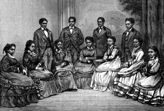 The Jubilee Singers for the Fisk University College, 1873. Creator: Unknown.