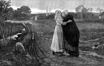 Good-bye, God Bless You! from the picture by P. R. Morris,...Royal Academy, 1873. Creator: William Biscombe Gardner.