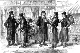 Polish Jews in the Ghetto at Vienna, 1873. Creator: Unknown.