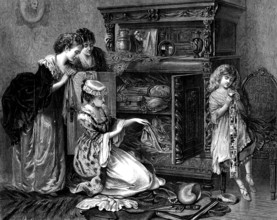 Grandmother's Treasures, by W. Holyoake, 1873. Creator: Unknown.