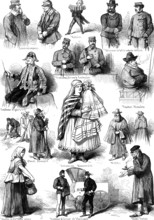 Types of Viennese life, 1873. Creator: Unknown.