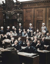 Nuremberg war crimes trial, Germany, 1946. Between 20 November 1945 and 1 October 1946 the 24
