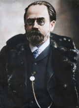Émile Zola (1840-1902), French writer, 19th century. (Colorised black and white print).
