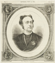 Mr. Walter Pelham, 1880. Portrait of 'the celebrated mimic' who performed 'mimetic recitals' at the