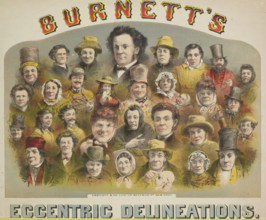 Burnett's Eccentric Delineations, 1874. 'Mr. Alfred Burnett, America's Favourite Humourist,