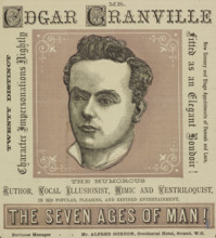 Mr. Edgar Granville, the Humorous Author, Vocal Illusionist, Mimic and Ventriloquist, 1879. 'Twenty