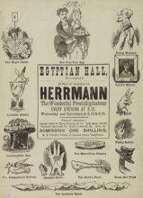 Professor Herrmann, The Wonderful Prestidigitateur, at the Egyptian Hall, 1872. 'The Magic Cards;