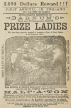 5,000 dollars reward! First Arrival in England...Enthusiastic Reception of Barnum's Great and