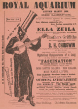 'G. H. Chirgwin, The White Eyed Musical Kaffir', 1886. 'Grand Illuminations...Amongst the Numerous