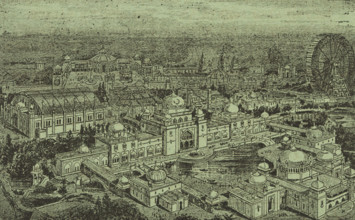 Empire of India Exhibition at Earl's Court in London, 1895. The exhibition, run by Hungarian