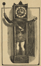 The Clock, at Middlesex Music Hall, 1888. 'Comicality' performed by Keegan & Elvin Comedy Company.