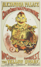 Grand Christmas Pantomime at the Alexandra Palace in London, 1876. Flyer for a show featuring Mr