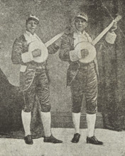 The Bohee Brothers, late 19th century. Photograph of James and George Bohee from a poster