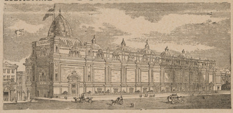 Madame Tussaud's, late 19th century. Illustration of the exterior of Baker Street Station in