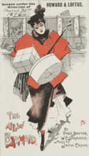 The New Barmaid at the Avenue Theatre, 1896. Advertisement for a stage show by Fred Bowyer and W. E