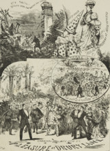 Pleasure at the Drury Lane theatre, late 19th century. 'Act V., Tableau 3 - Rescued from the