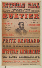 Buatier and Fritz Renhard at the Egyptian Hall, 1875. 'The Greatest of All Living Sleight of Hand