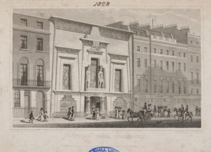 Egyptian Hall, Piccadilly, 1828. The Egyptian Hall in London was designed by Frederick Robinson and