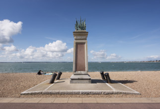 General view of the memorial to the officers, seamen and marines of the HMS Shannon Naval Brigade