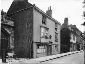 Front elevation of 8 College Street, Winchester, Hampshire; formerly the residence of Jane Austen,