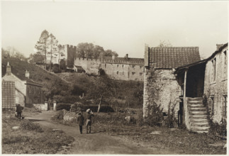 General view of Farleigh Hungerford Castle from the east, Norton St Philip, Mendip, Somerset,
