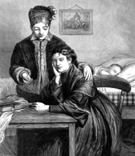 Soldiers' Wives, 1873. '...though a wife may well be expected to mourn if her husband be drowned