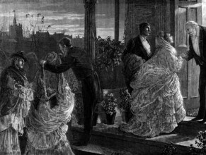 After the Party - drawn by E. F. Brewtnall, 1873. '"The Last Galop," with its giddy whirl of final