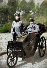 King George V (1865-1936) and Queen Mary (1867-1953) at Craigwell House, Aldwick, near Bognor