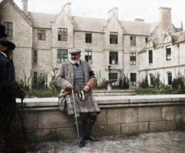 King Edward VII (1841-1910) at Balmoral, Scotland, 1908. From "Queen Alexandra's Christmas Gift