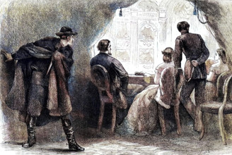 Assassination of President Lincoln, Washington DC, 1865 (c1880). On Good Friday, 14th April 1865,