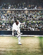 Tennis match on Centre Court at Wimbledon, c1930s, (1935). The All England Lawn Tennis and Croquet