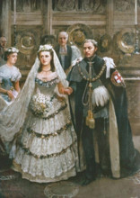 'The Marriage of the Prince of Wales with Princess Alexandra of Denmark in St. George's Chapel,