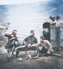 Hardships in the Camp, 1855. A work made of salted paper print, plate 40 from the album