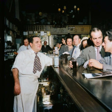 Charlie's Tavern, New York, N.Y., 1946. (Colorised black and white print).