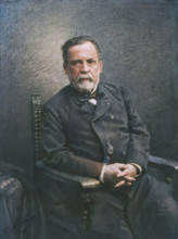 Louis Pasteur, negative 1886; print 1886-1900. (Colorised black and white print).