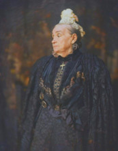 Julia Ward Howe, about 1890. (Colorised black and white print).