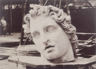 'Head from one of the Colossi of Monte Cavallo, Rome, by Phidias', Crystal Palace, 1852-1854.
