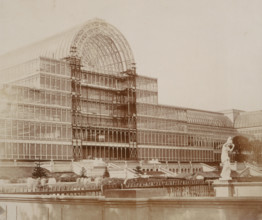 'The Centre Transept - from the Garden', Crystal Palace, Sydenham, 1852-1854.  Designed by Sir